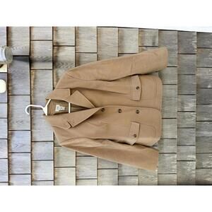 L.L. Bean Women's Camel Wool Blend Blazer Jacket Size Large